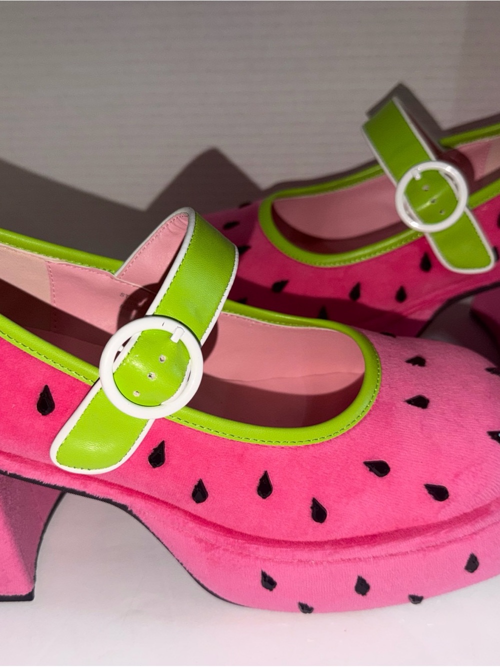 SOLD SOLD Dolls Kill / Sugar Thrillz Watermelon Fruit Fusion Platform Mary Jane - Picture 7 of 9